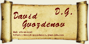 David Gvozdenov vizit kartica